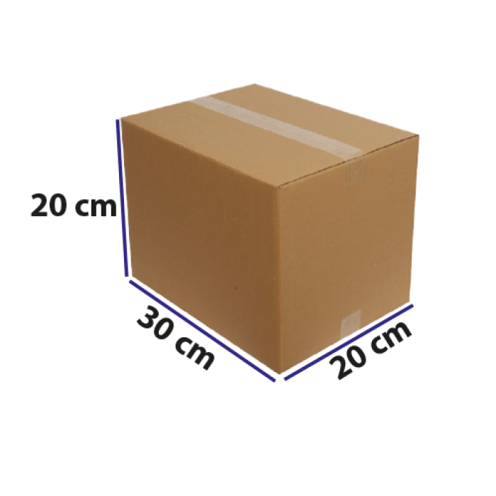 20*30*20 KRAFT KARTON DOPEL KOLİ BASKISIZ PK 15 ADET