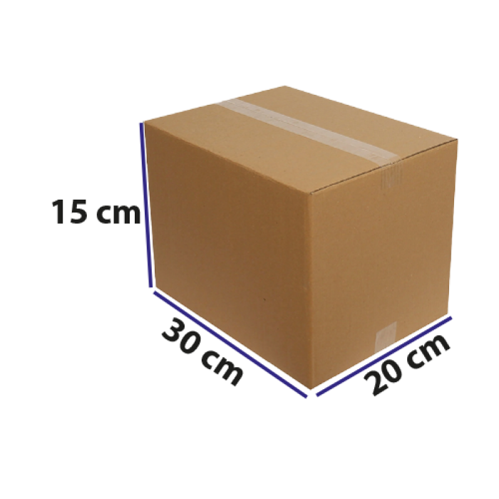 20*30*15 KRAFT KARTON DOPEL KOLİ BASKISIZ PK 15 ADET