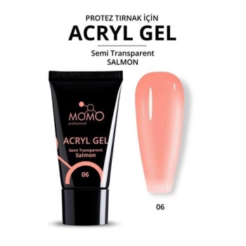 Momo Acryl Gel 30Gr. No.06 Semi Transparent Salmon