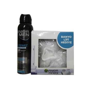 Garnier Men Deodorant 150Ml. Saf&Temiz+Banyo Lifi