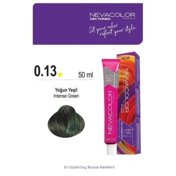 Nevacolor Tüp Boya 50Ml. 0-13 Yoğun Yeşil
