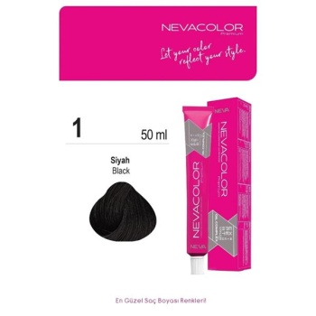 Nevacolor Tüp Boya 50Ml. 1 Siyah