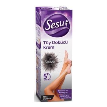 Sesu Tüy Dök. Krem Kömürlü 100Ml.