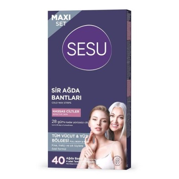 Sesu Ağda Bandı 40Lı Maxı Set Hassas Cilt