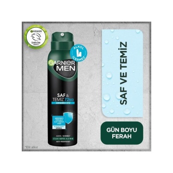 Garnıer Men Deo Saf&Temiz 150Ml