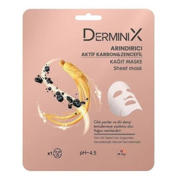 Derminix Kağıt Maske 25Gr. Arındırıcı Aktif Karbon