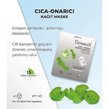 Derminix Kağıt Maske 25Gr. Cica-Onarıcı Centella