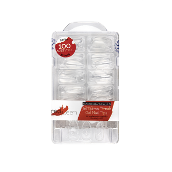 Redqueen Jel Takma Tırnak Badem RQ-1454 Şeffaf