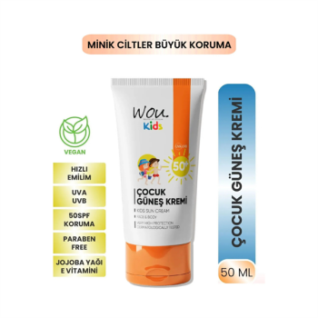 Wou Çocuk Güneş Kremi 50+ 50Ml.