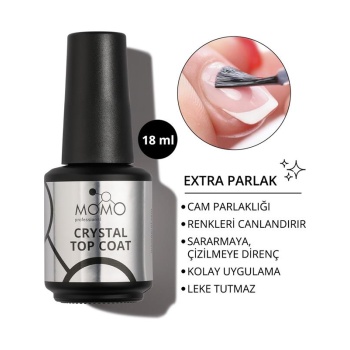 Momo Crystal Top Coat 20Ml.