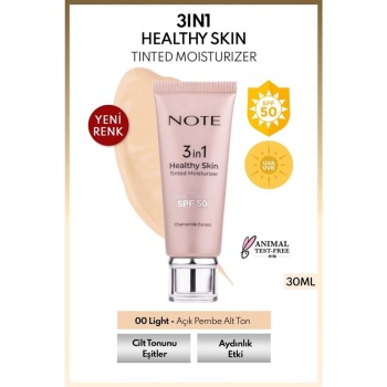 Note 3İn1 Healthy Skin Tinted Moisturizer N°00