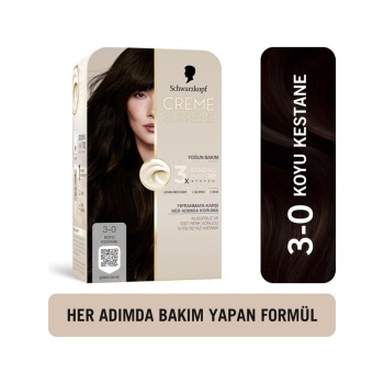 Schwarzkopf Creme Supreme Kit Boya 3-0 K.Kestane