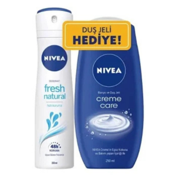 Nivea Deodorant 150Ml. Fresh Natural & Duş Jeli