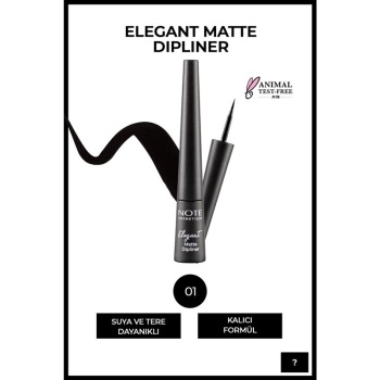 Note Elegant Matte Dipliner N°01 Coal Black