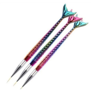 Balık Desenli Nail Art Fırçası 3Lü