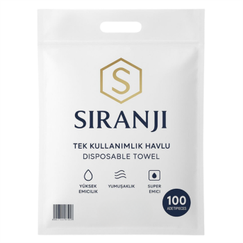 Siranji Tek Kullanımlık Havlu Poşetli 100Lü