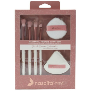 Nascita 4Lü Makyaj Fırçası & 2Li Puf Seti 162