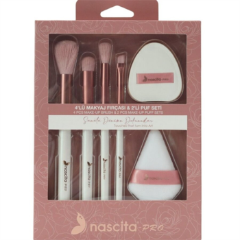 Nascita 4Lü Makyaj Fırçası & 2Li Puf Seti 164