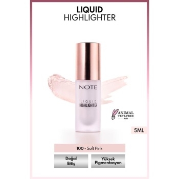 Note Liquid Highlighter 5Ml. 100 Soft Pink