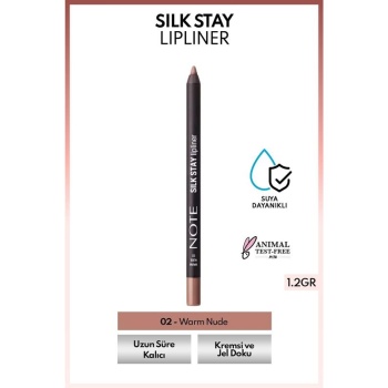 Note Silk Stay Lipliner 1,2Gr. 02 Warm Nude