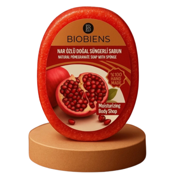 Biobiens Süngerli Sabun 135Gr. Süt Ve Nar Özlü