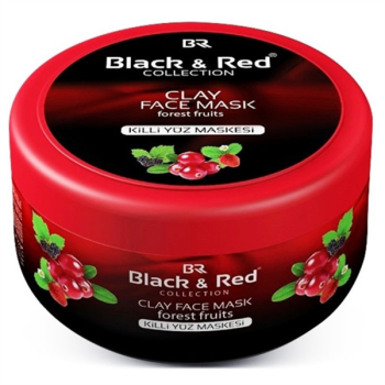 Black&Red Clay Face Mask 400Gr. Forest Fruits
