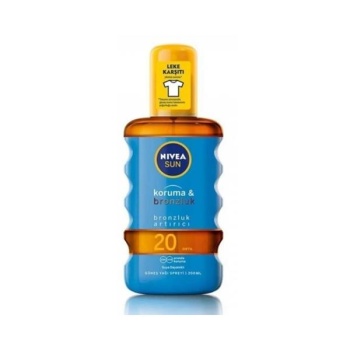 Nivea Sun Sprey 200Ml. Koruma&Bronzluk 20F 86037