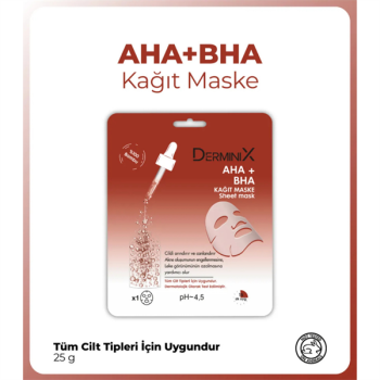 Derminix Kağıt Maske 25Gr Aha+Bha