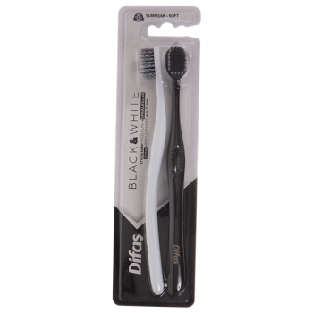 Difaş Black&White Diş Fırçası 2Li