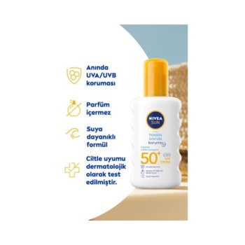 Nivea Sun Sprey 200Ml. Hassas Anında Koruma 86094