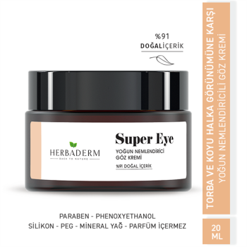 Herbaderm Super Eye Nemlendirici Göz Kremi 20 Ml.
