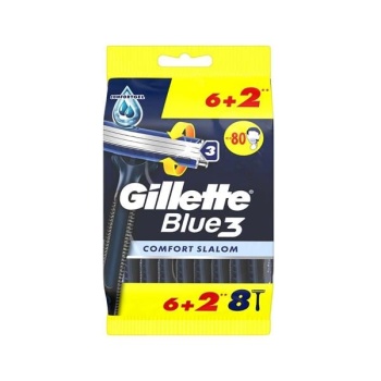 Gillette Blue3 Kullan At 8Ct Bag Comfort Slalom