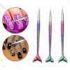 Balık Desenli Nail Art Fırçası 3Lü