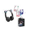 Auris P47M RGB Işıklı Kedi Desenli Kablosuz Bluetooth Kulaküstü Kulaklık