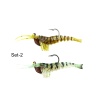 Captain Magic Shrimp 2li SET 3D Silikon Karides 50mm 3.7gr Suni Yem