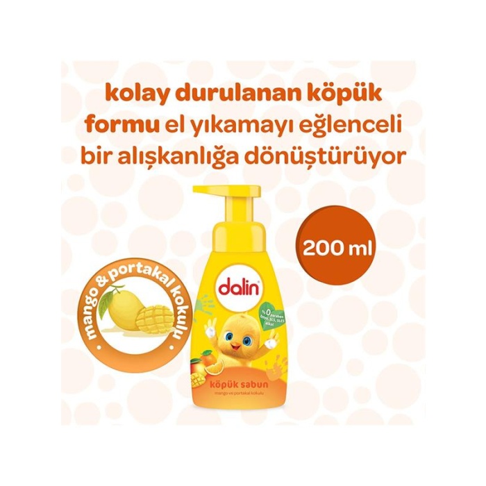Dalin Köpük Sabun Mango Ve Portakal 200Ml.
