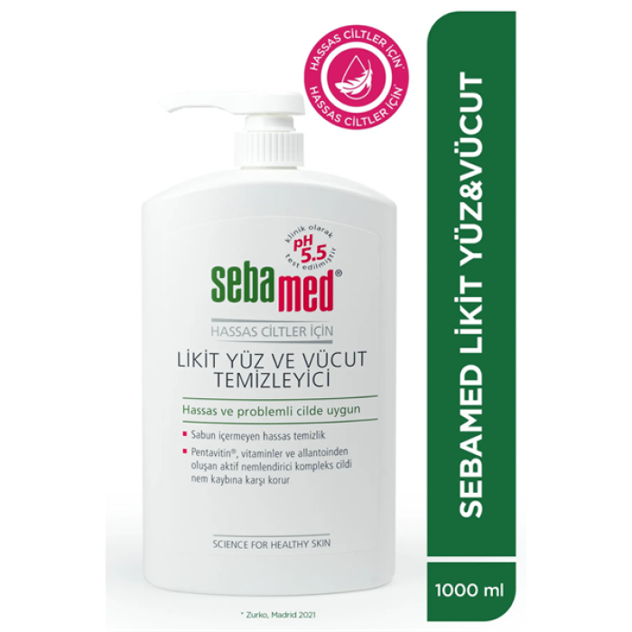 Sebamed Yüz Ve Vücut Likit 1000Ml.