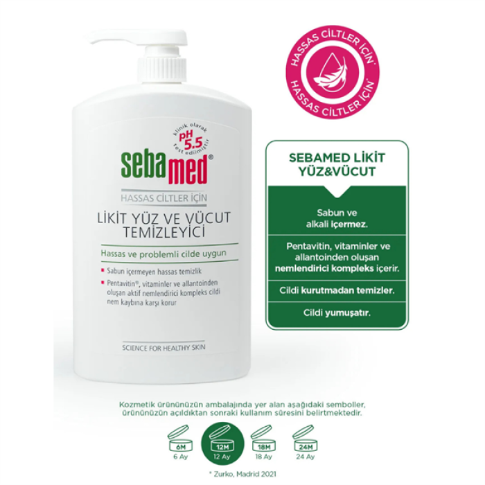 Sebamed Yüz Ve Vücut Likit 1000Ml.