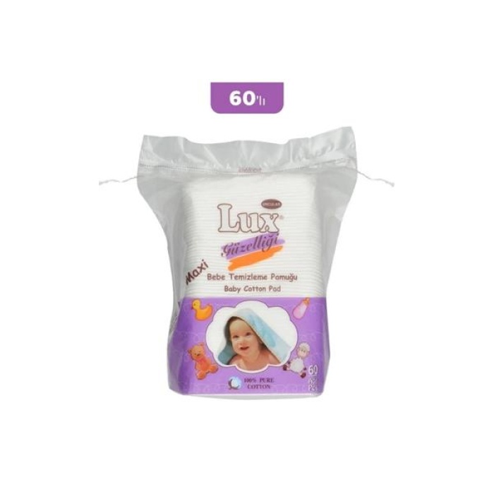 Lux Bebe Temizleme Pamuğu 60 Adet