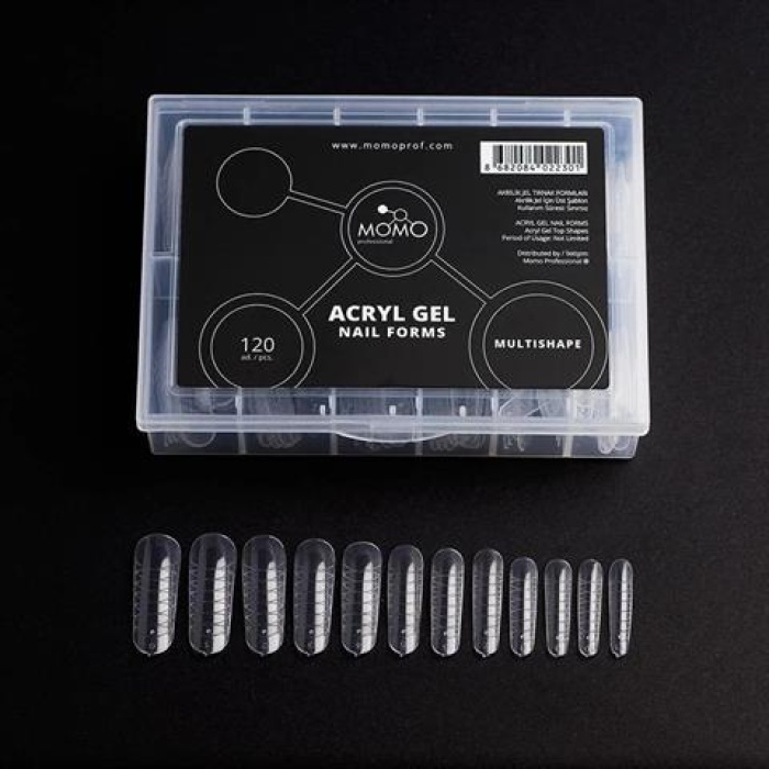 Momo Acryl Gel Nail Forms 120Pcs. Multishape
