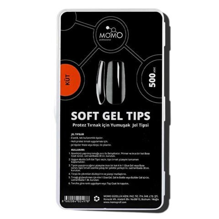 Momo Soft Gel Tips 500Pcs. Küt