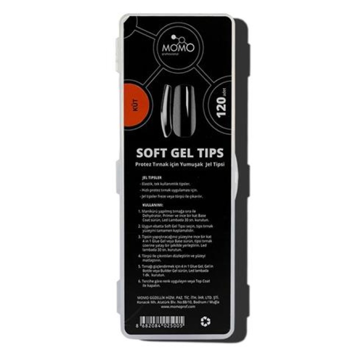 Momo Soft Gel Tips 120Pcs. Küt
