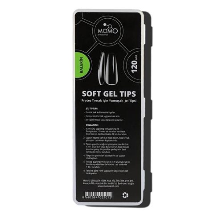 Momo Soft Gel Tips 120Pcs. Balerin