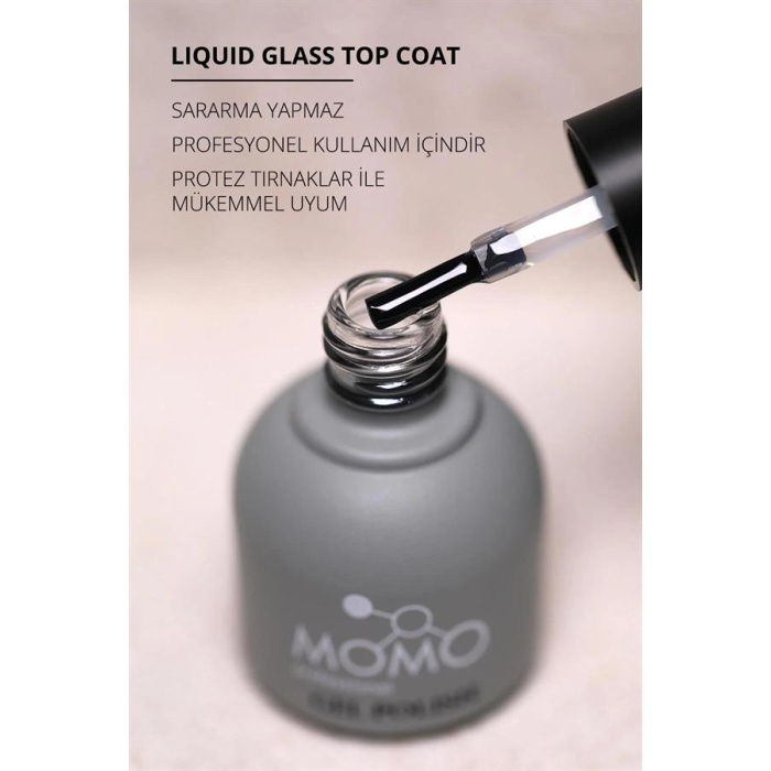 Momo Liquid Glass Top Coat 9Ml.