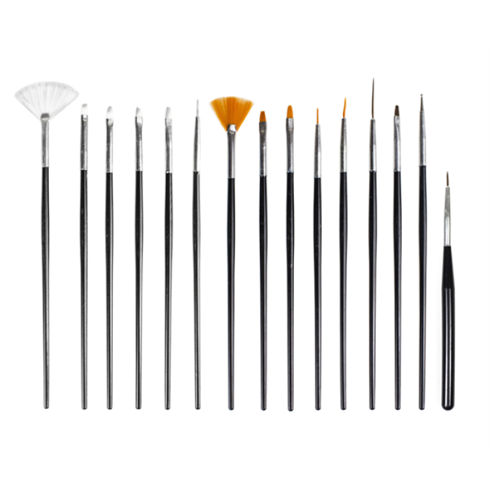 Nascita 15Li Siyah Tırnak Fırça Seti 4