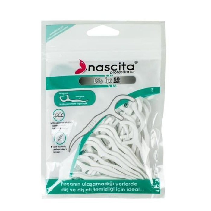 Nascita 50Lik Nane Aromalı Kürdanlı Diş İpi Paket