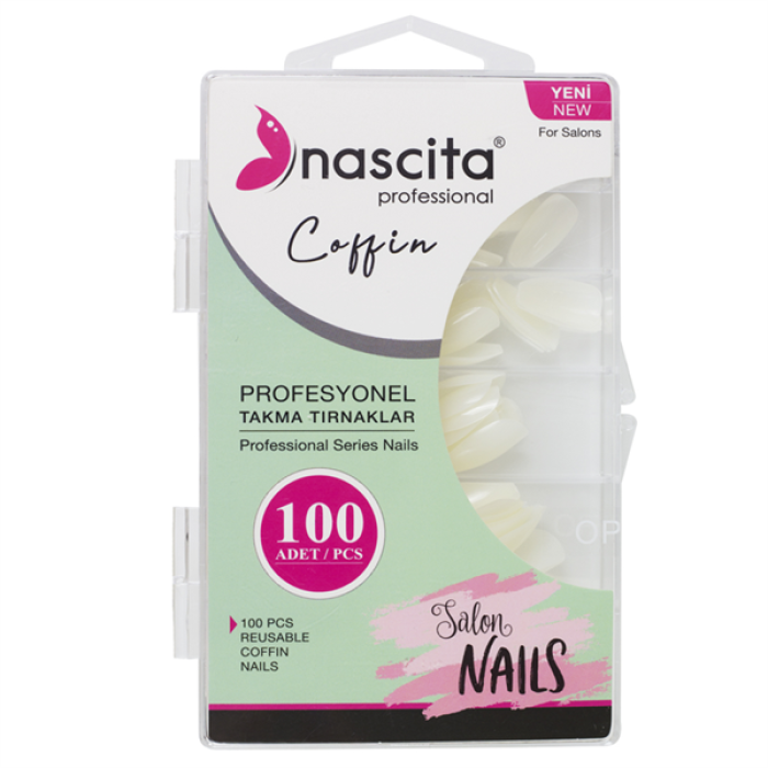 Nascıta 100Lü Kutulu Takma Tırnak Coffın
