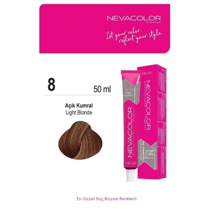 Nevacolor Tüp Boya 50Ml. 8 Açık Kumral