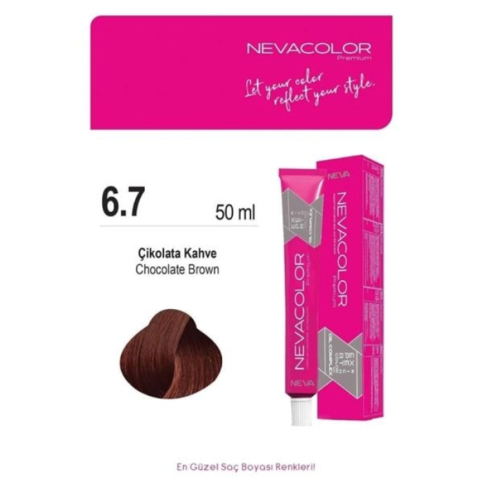 Nevacolor Tüp Boya 50Ml. 6-7 Çikolata Kahve