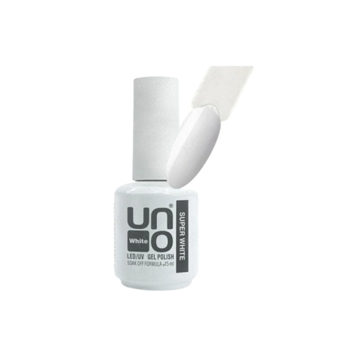 Uno Gel Polısh Super Whıte 15 Ml.